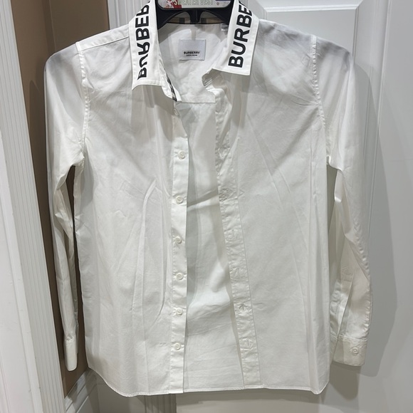 Boys Burberry Button Up - Picture 1 of 3